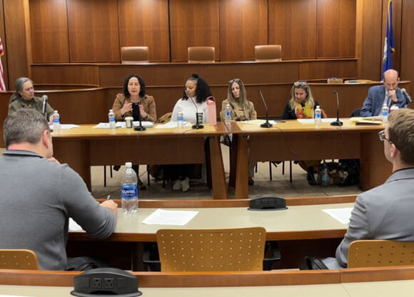 Panel of people talking