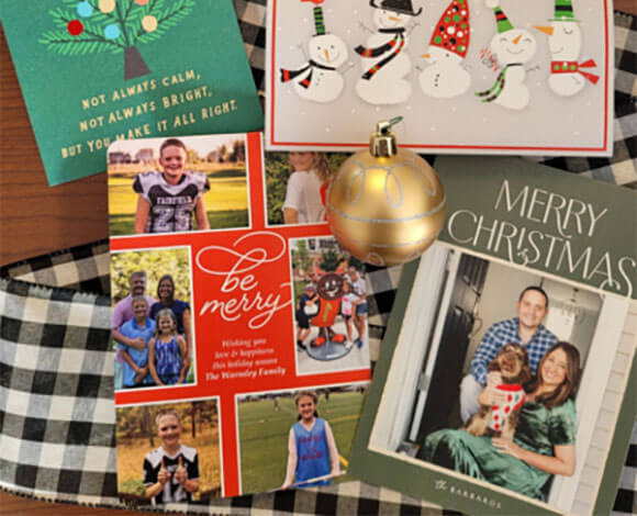 A mix of holiday cards from Quinnipiac Alumni